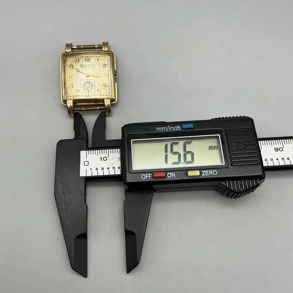 Vintage Bulova Duo-Wind Mens Watch 27mm Champagne Dial Swiss Manual For Parts